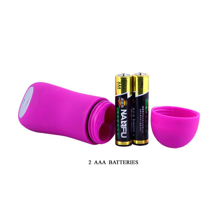 BAILE lilac clitoral stimulator with butterfly design and remote control, featuring 12 speed settings.