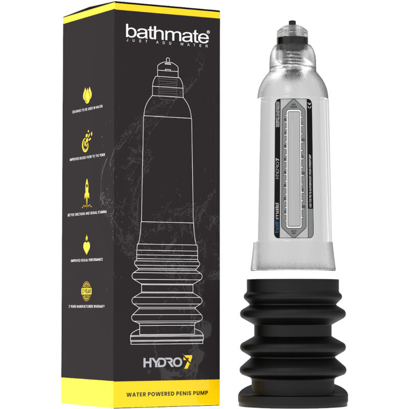 Gel hidroeléctrico transparente para bomba de vacío Bathmate Hydro 7 Hercules, con envase y aplicador incluido.
