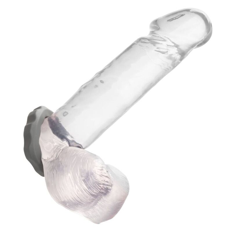 Anillo erecto gris de la marca Calexotics Alpha Erect Ring, diseñado para mejorar la firmeza y la estimulación.