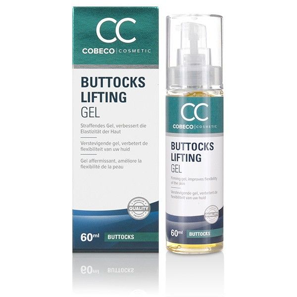 Gel de levantamiento de glúteos y muslos COBECO CC Buttocks Liftin, 60 ml, para reafirmar y tonificar la piel.