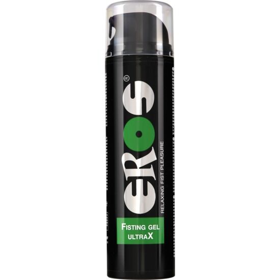 Gel lubricante relajante EROS Fisting Anal, en botella de 200 ml, con envase de la línea EROS Classic.