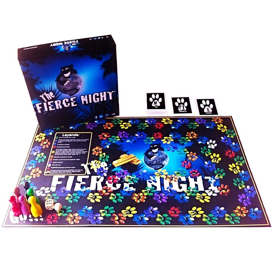 FIERCE GAME The Fierce Night board game featuring colorful game pieces and a captivating game board layout.