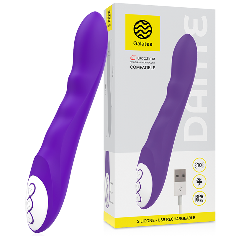 GALATEA - DANT VIBRADOR LILA COMPATIBLE AMB WATCHME WIRELESS TECHNOLOGY