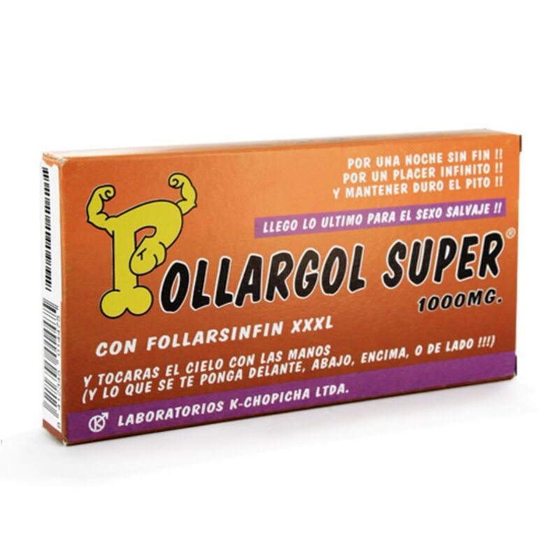 Caramelos Diablos Goloso Pollargol en caja, con varios caramelos suaves y coloridos en envase de papel.