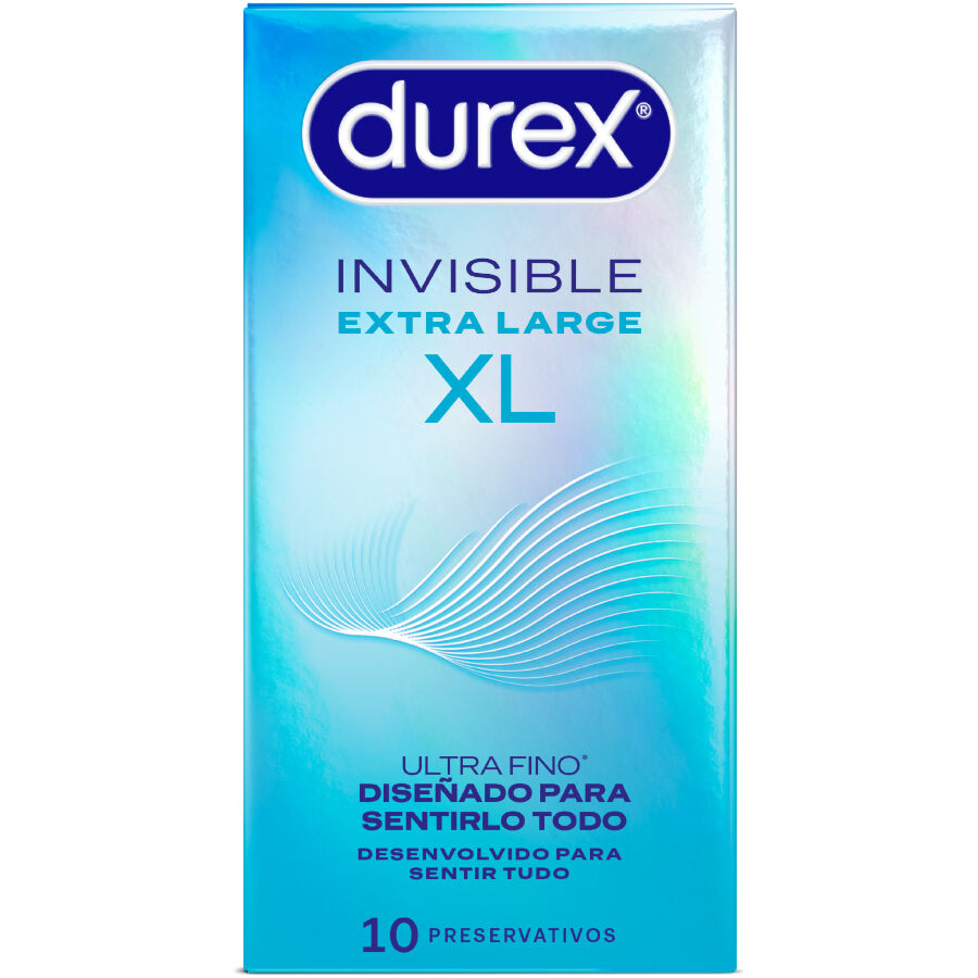 DUREX - PRESERVATIVOS INVISIBLE XL 10 UNIDADES