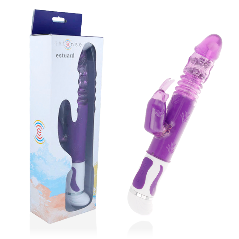 Vibrador rotador Up & Down Lila de la marca INTENSE FUN, con diseño ergonómico y funciones de movimiento vertical.