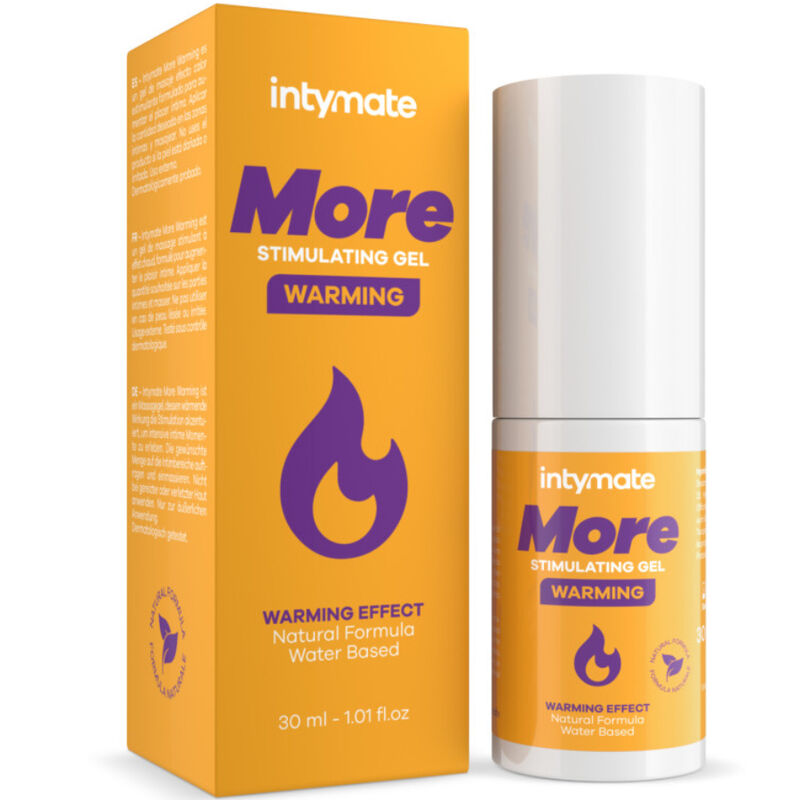Gel de masaje con efecto calor de 30 ml de INTIMATELINE INTYMATE, base agua para ella.