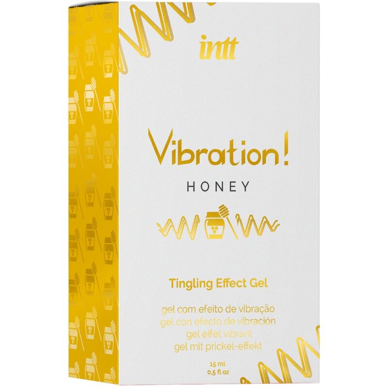Gel estimulante íntimo líquido de miel de 15 ml de INTT, gel vibrador unisex para mayor placer y sensibilidad.