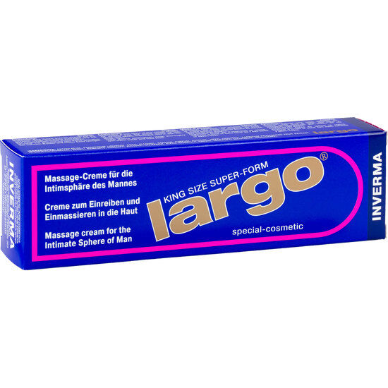 Crema potenciadora de erección INVERMA, tamaño de 40ml, en frasco con envase blanco y detalles en azul.