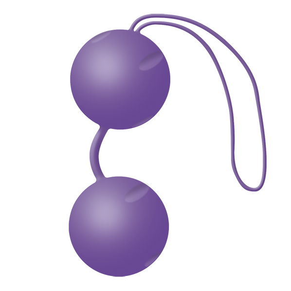 JOYDIVISION JOYBALLS in Lifestyle Violeta color displayed on a clean surface, showcasing their smooth, rounded design.
