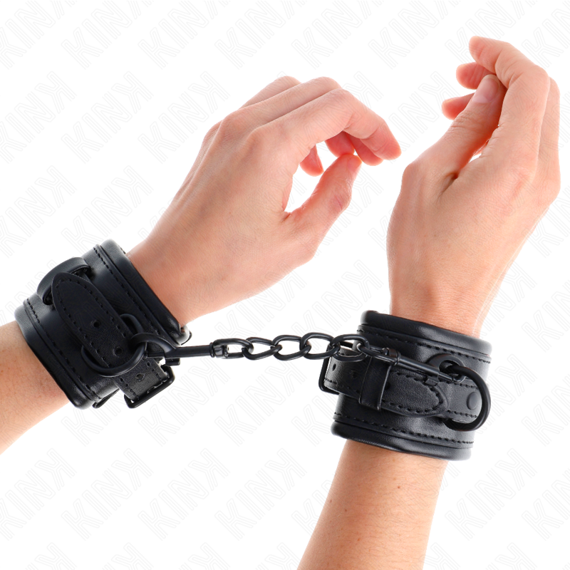 KINK - ADJUSTABLE WRISTBANDS BLACK 20-30 CM X 6 CM