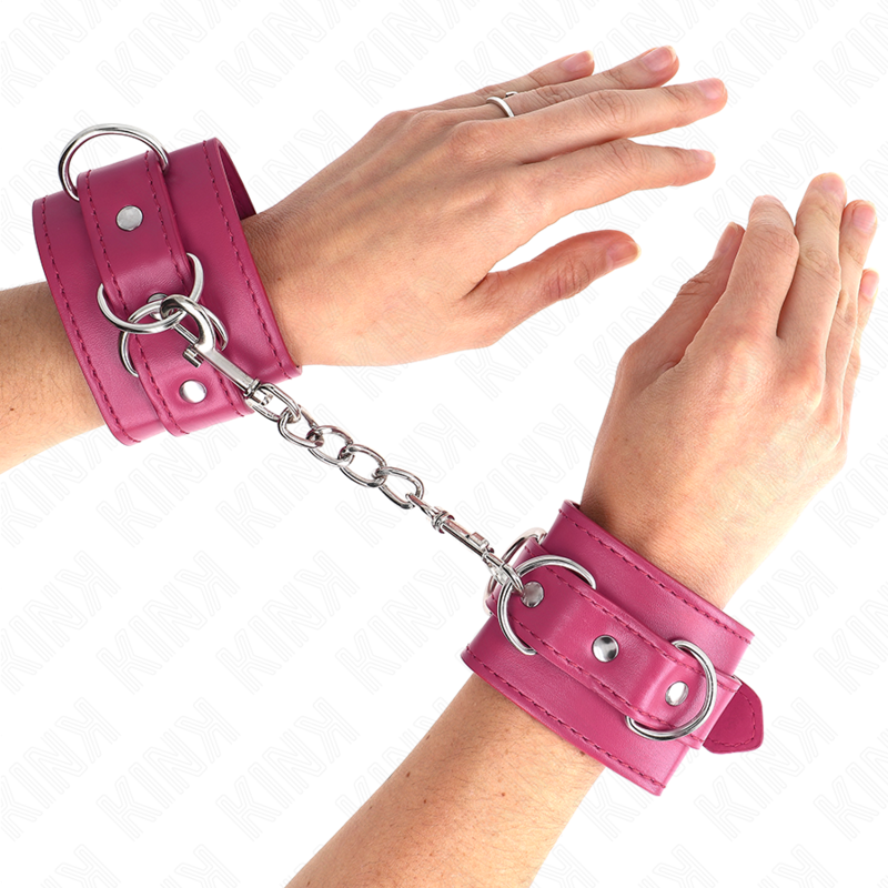 KINK - CANELLERES AMB 3 ANELLES EN D AJUSTABLE ROSA 17.5-25 CM X 6 CM