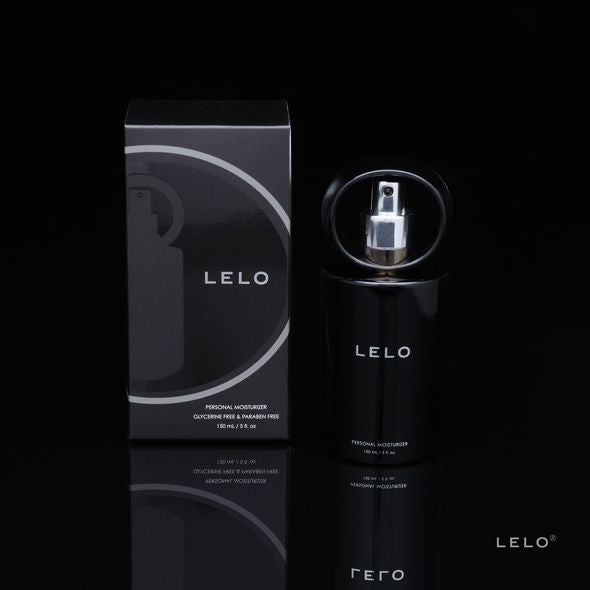 Lubricante personal de base agua LELO Moisturizer en botella de 150 ml, con textura suave y diseño ergonómico.