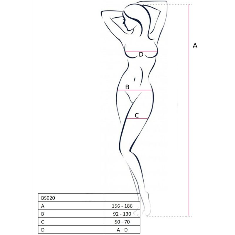 Bodystocking negro de mujer PASSION, talla única, con diseño ajustado y detalles elegantes, de la marca PASSION WOMAN BODYSTOCKINGS.