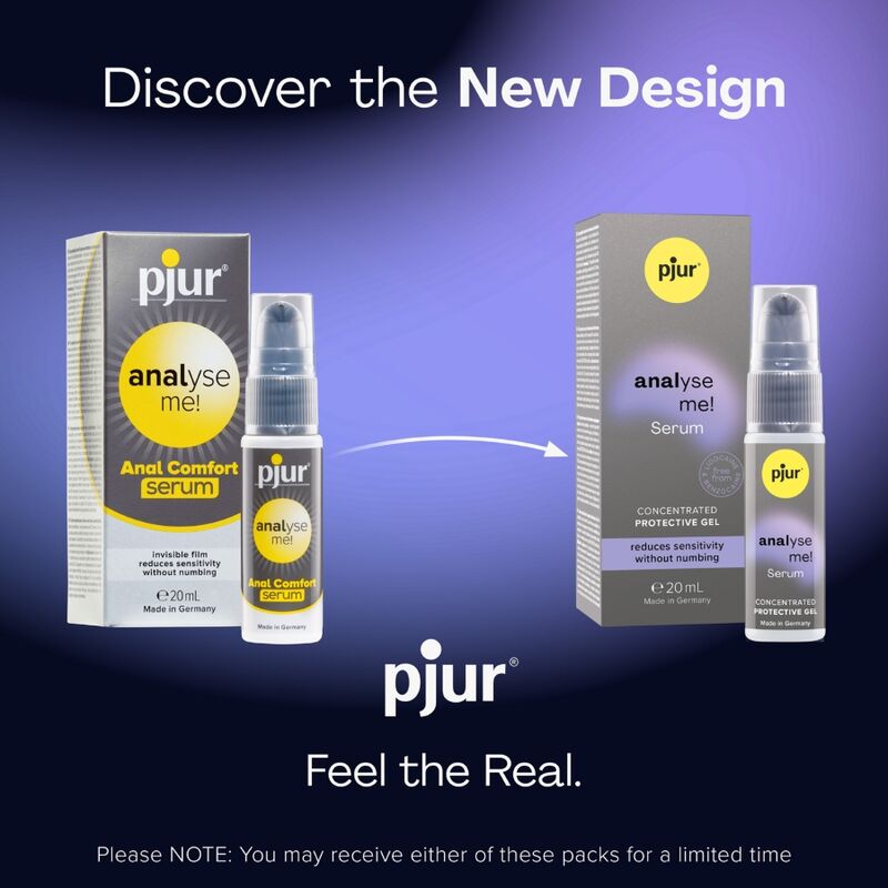 Suero anal PJUR Analyse Me Serum Anal Comfort de 20 ml, envase con aplicador para mayor comodidad y cuidado íntimo.