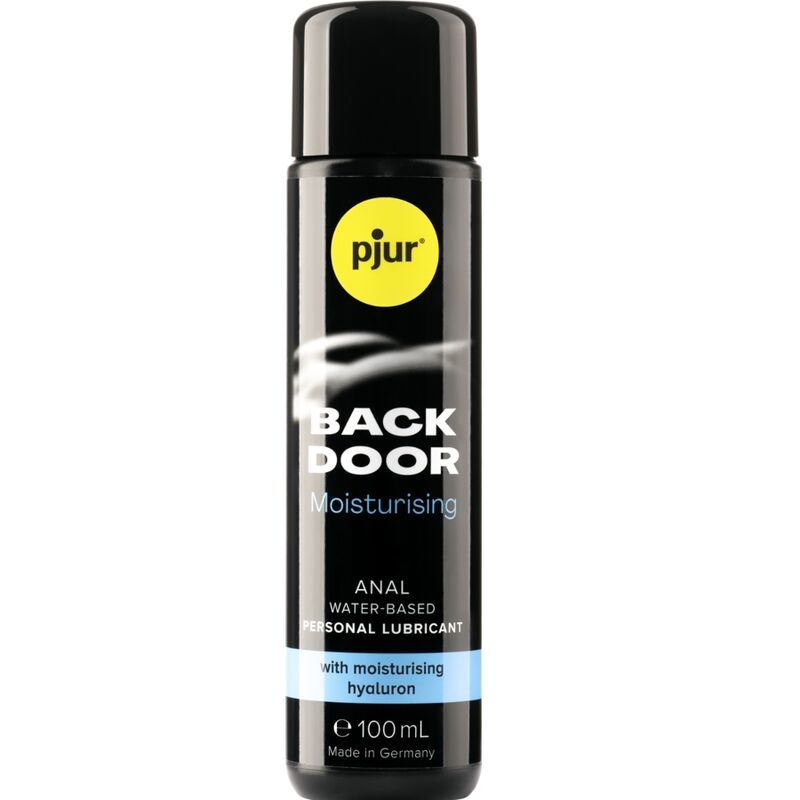 PJUR Back Door Moisturizing Anal Lubricant 100 ml bottle with a sleek design and easy-to-use cap.