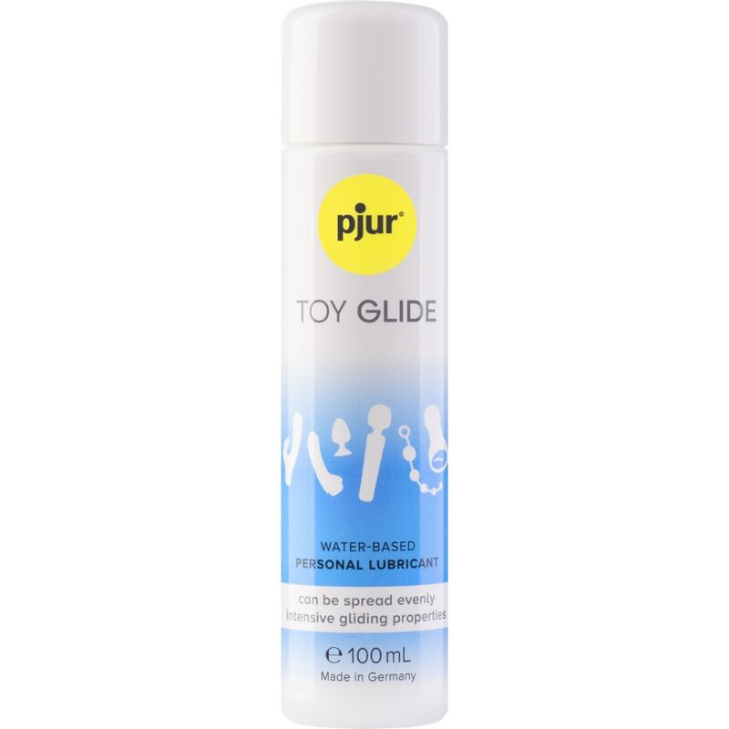 Lubricante a base de agua PJUR Toy Glide para juguetes sexuales, botella de 100 ml, textura suave y transparente