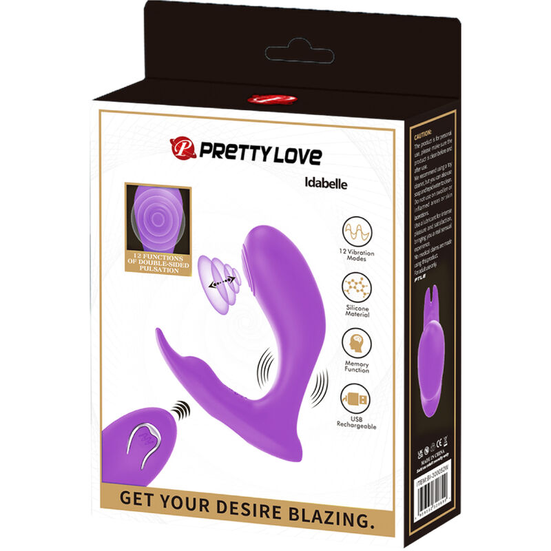 PRETTY LOVE - IDABELLE VIBRATION & PULSATION CONTROL REMOT VIOLETA