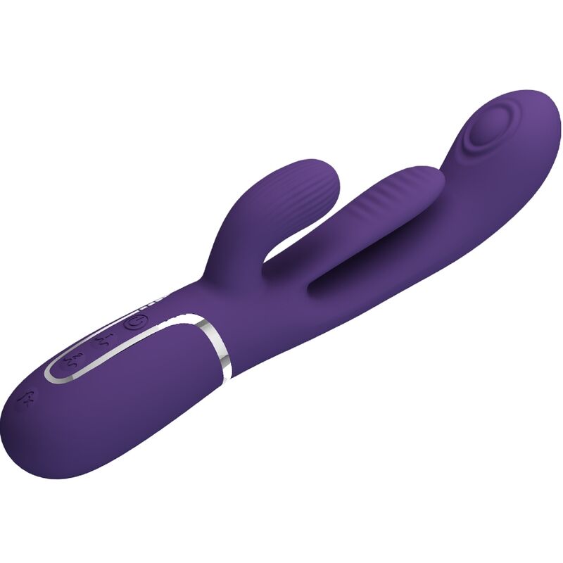 PRETTY LOVE - SHANIA TRIPLE VIBRADOR RABBIT MULTIFUNCIÓ MORAT