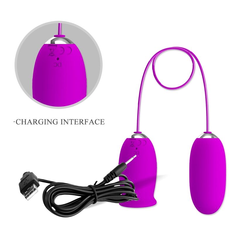 PRETTY LOVE - DAISY OU DUAL VIBRADOR RECARREGABLE MORAT