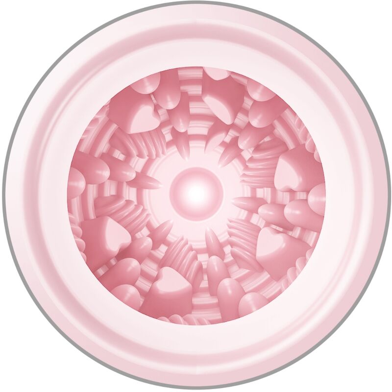 Masturbador masculino Pretty Love Flirtation Huevo Rosa Modelo 2, con textura interior y diseño compacto para placer.