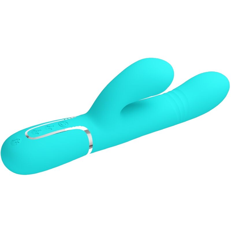 PRETTY LOVE - VIBRADOR PUNT G MULTIFUNCIÓ VERD AIGUA