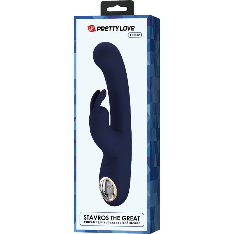 PRETTY LOVE - LLAMAR VIBRADOR RABBIT & PUNT G BLAU