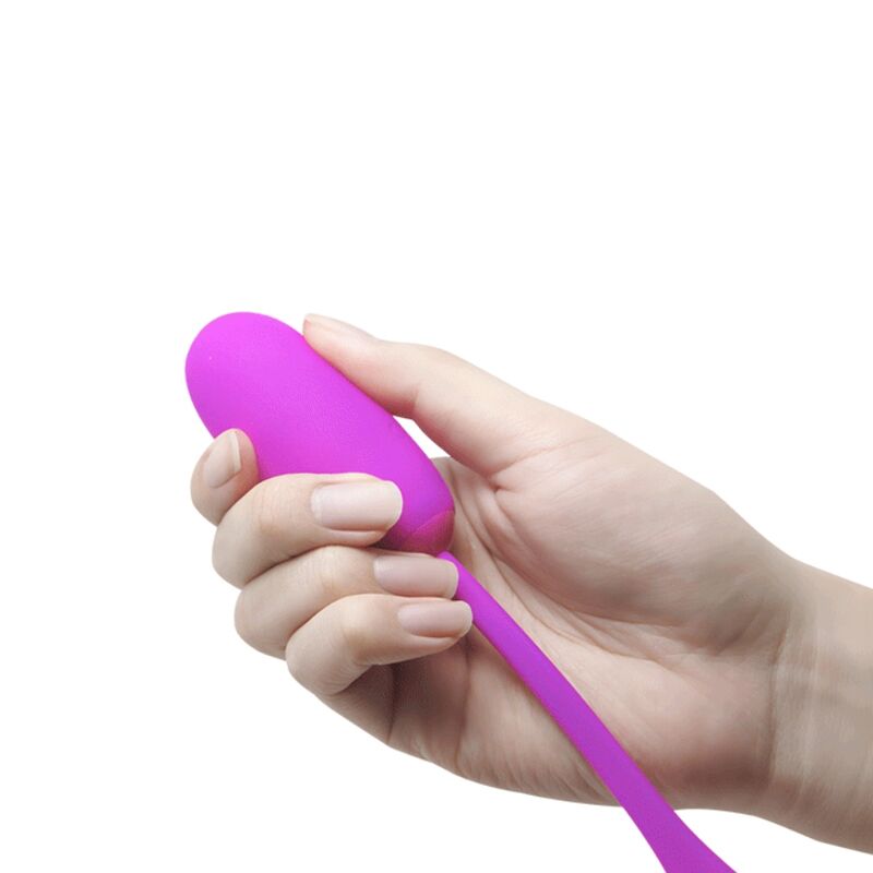 Purple waterproof rechargeable vibrator from PRETTY LOVE SMART, Julius Huevo, designed for discreet pleasure and easy use.