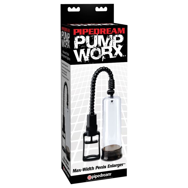 Bomba de erección PUMP WORX con diseño compacto y control de presión para máxima amplitud, en color negro.