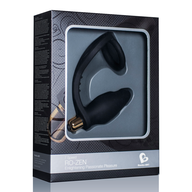 ROCKS-OFF RO-ZEN prostate stimulator with sleek design and ergonomic shape for targeted stimulation.