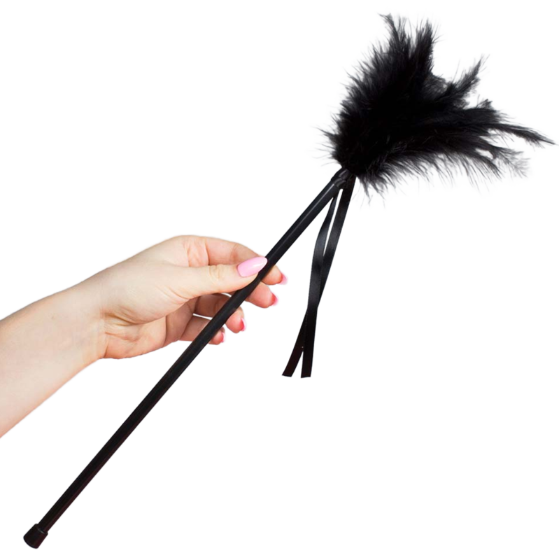 SECRETPLAY - PLUMERO PLOMES NEGRE 40 CM