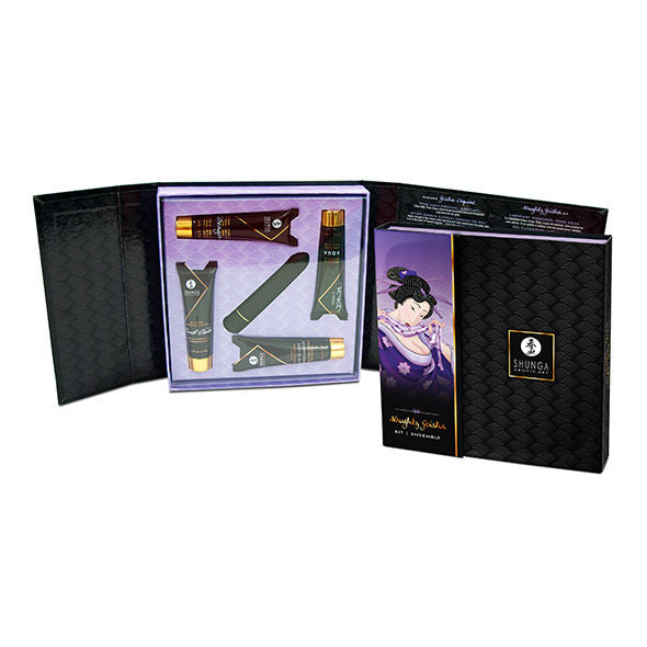 Kit de juguetes eróticos SHUNGA Geisha Naughty de la marca SHUNGA KITS, con accesorios para adultos.