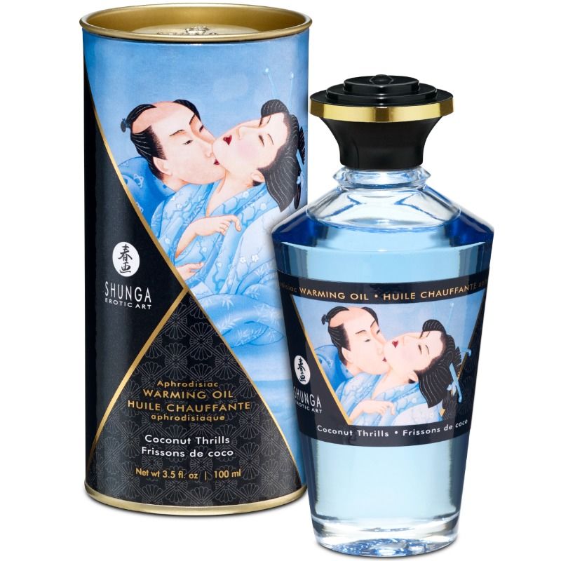 SHUNGA - COCONUT FLAVOR WARMING MASSAGE OIL 100 ML