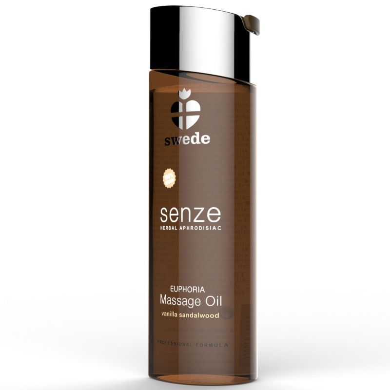 Aceite de masaje herbal aphrodisiac Euphoria de SWEDE, frasco de 150 ml con aceite aromático para relajación y bienestar.
