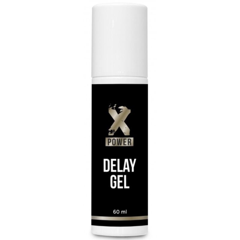 XPOWER Delay Gel Retardante 60 ml in a sleek tube, designed for enhancing intimacy and prolonging pleasure.