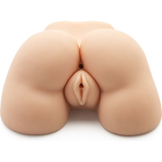 Masturbador ACT Fat Ass Fucker con vibrador, con textura realista y diseño compacto, para placer masculino.