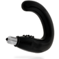 Masajeador anal negro de la marca ADDICTED TOYS, con diseño ergonómico y texturizado para placer y comodidad.