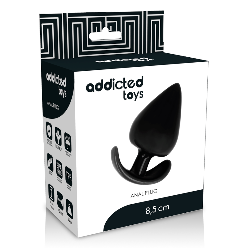Plug anal de 8.5 cm de la marca ADDICTED TOYS, diseño ergonómico y seguro, ideal para uso íntimo y placer personal.