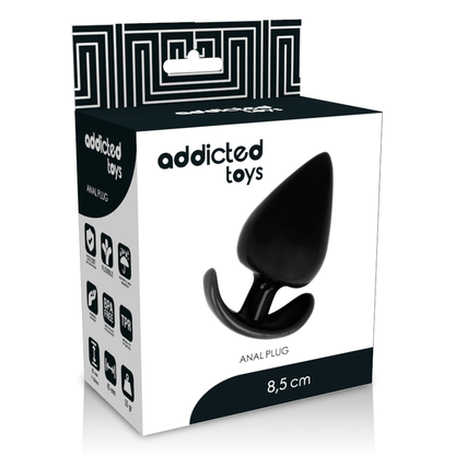 Plug anal de 8.5 cm de la marca ADDICTED TOYS, diseño ergonómico y seguro, ideal para uso íntimo y placer personal.