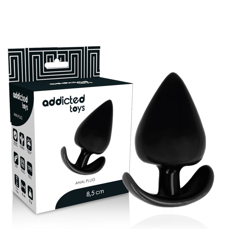 Plug anal de 8.5 cm de la marca ADDICTED TOYS, acabado en silicona suave y ergonómico para uso cómodo y seguro.