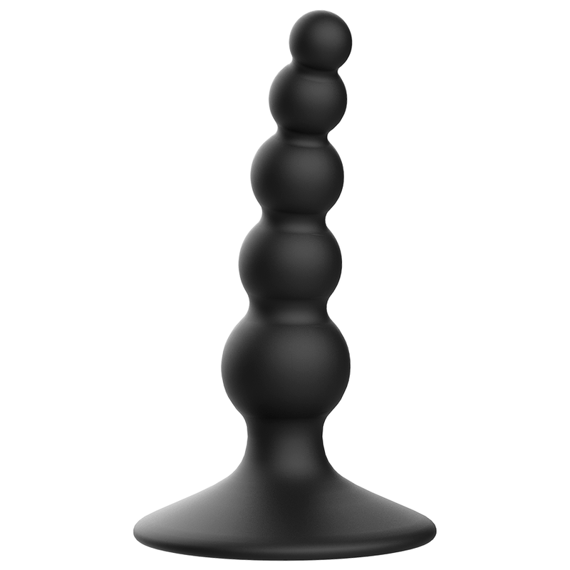 Plug anal negro de 10 cm de la marca ADDICTED TOYS, diseñado para placer sexual y uso anal con forma ergonómica.