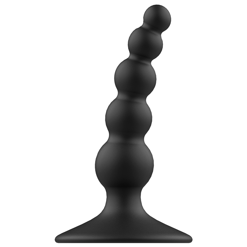 Plug anal negro ADDICTED TOYS de 10 cm, diseñado para placer y comodidad en juegos sexuales anales.