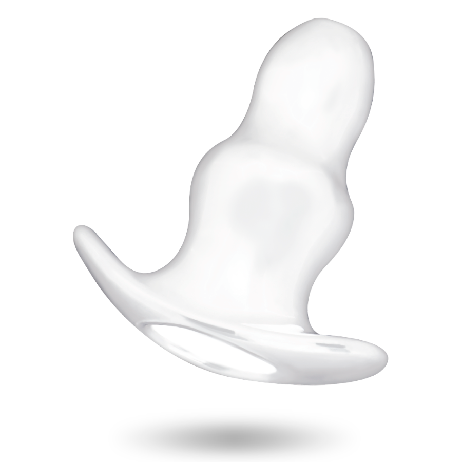 Transparente anal dilator by ADDICTED TOYS, 13 cm size, smooth plastic design for adult anal pleasure and stretching.