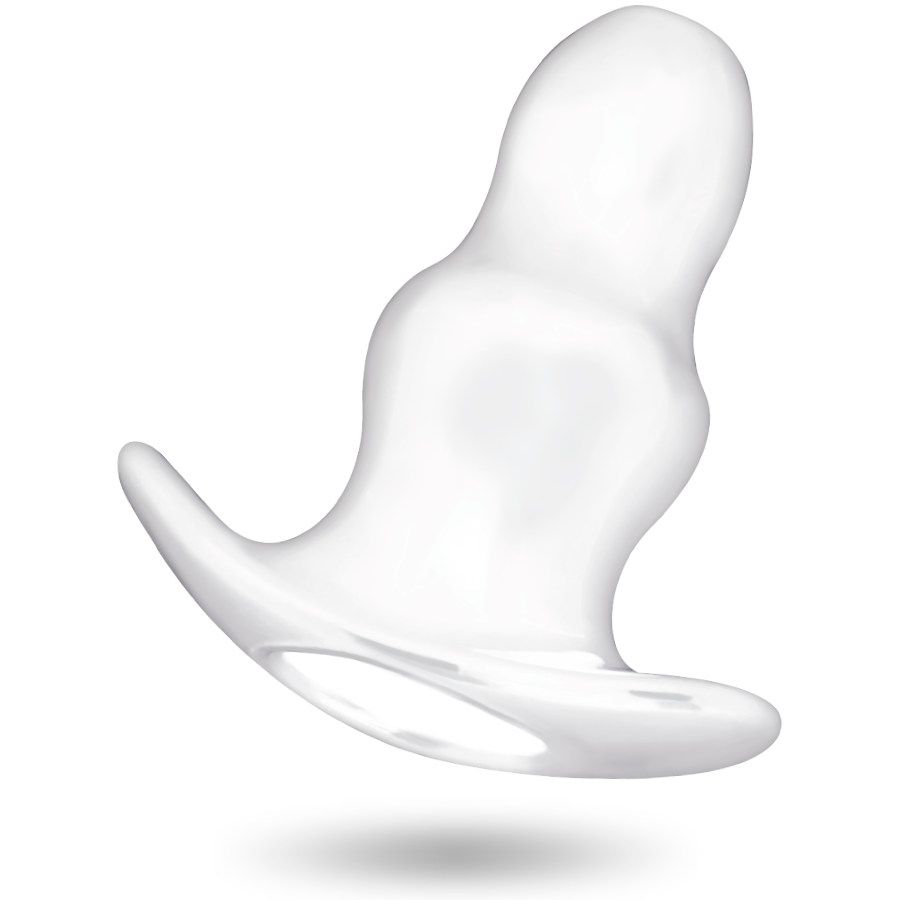 Transparente anal dilator from ADDICTED TOYS, 15 cm large with a smooth, transparent design for comfortable insertion.