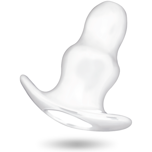 Transparente anal dilator from ADDICTED TOYS, 15 cm large with a smooth, transparent design for comfortable insertion.