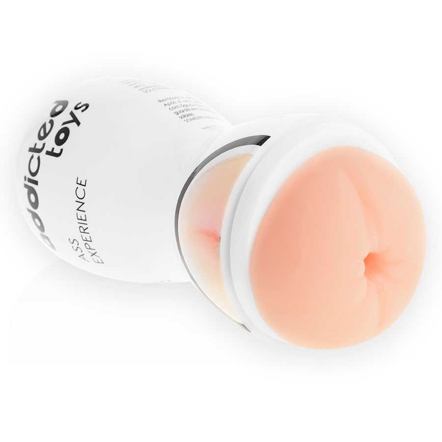 Masturbador anal en lata XL de ADDICTED TOYS, con textura realista y diseño compacto para placer y comodidad.