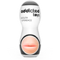 Masturbador de boca ADDICTED TOYS LATA XL, dispositivo de placer masculino con diseño realista y suave en color neutro.