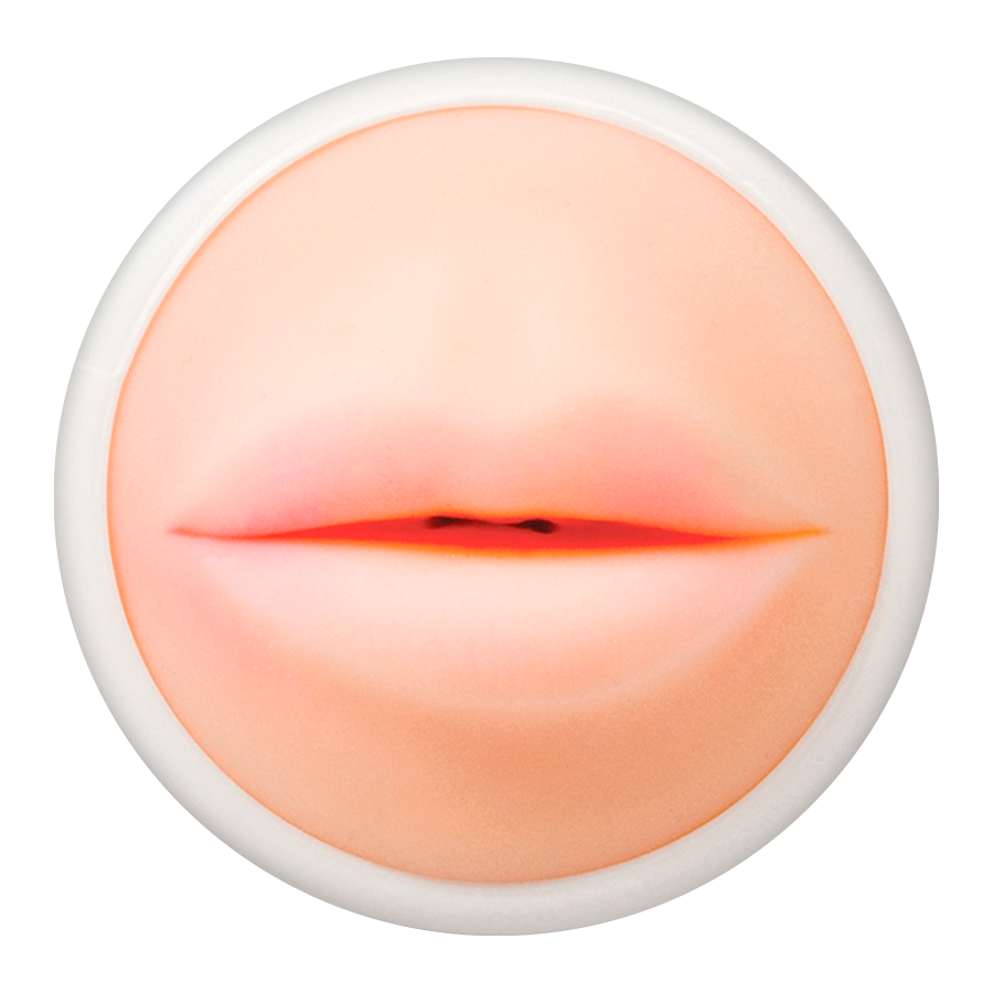 Masturbador de boca ADDICTED TOYS LATA XL, lubricado y realista, para placer íntimo, con textura detallada para mayor sensibilidad.