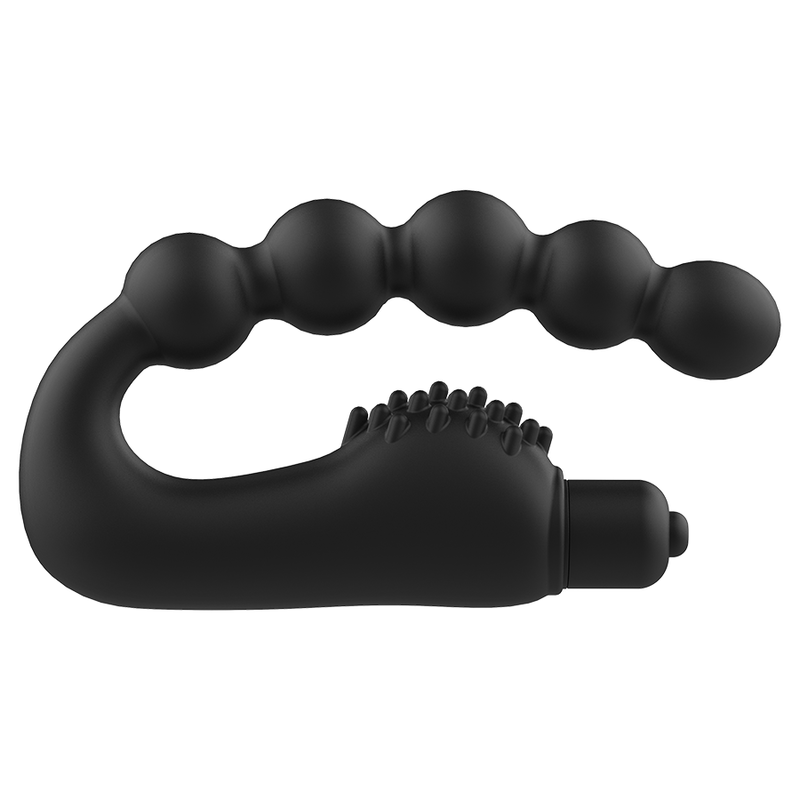 Masajeador anal prostático con vibración de la marca ADDICTED TOYS, muestra el dispositivo con control de vibración y diseño ergonómico.