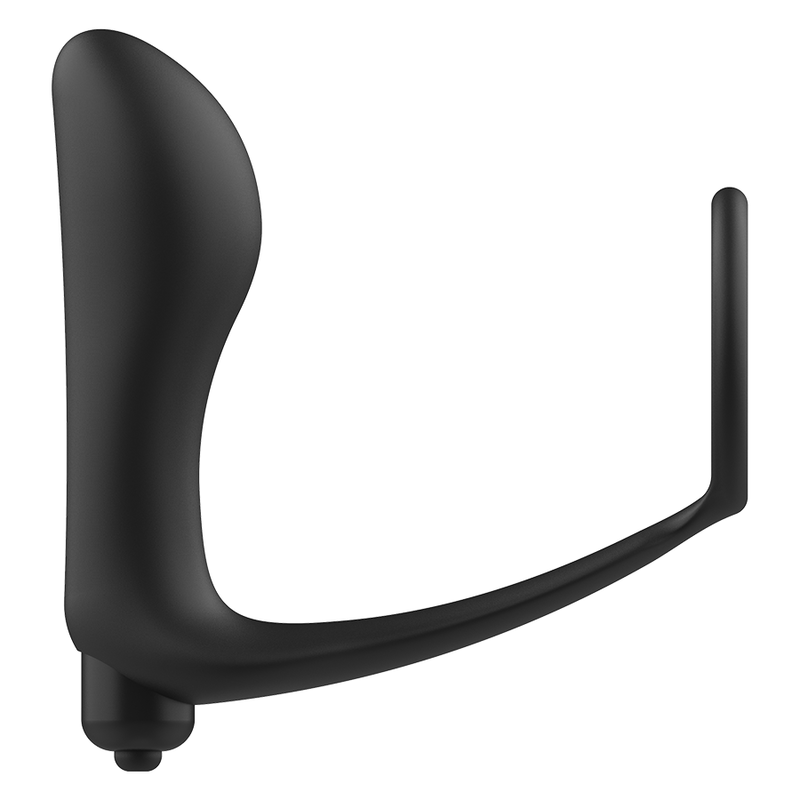 Plug anal vibrador con anillo pene de la marca ADDICTED TOYS, diseñado para estimulación anal y placer masculino.